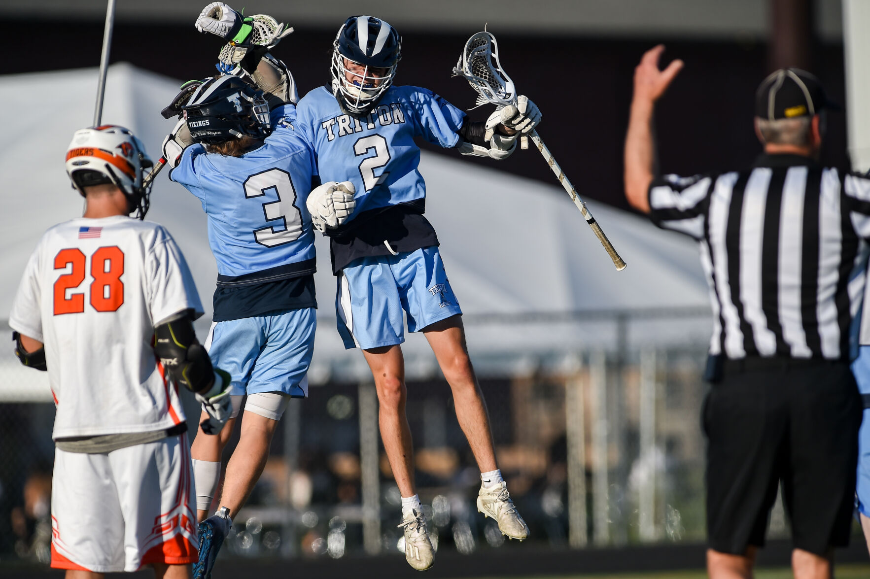 Triton at Ipswich boys varsity lacrosse game